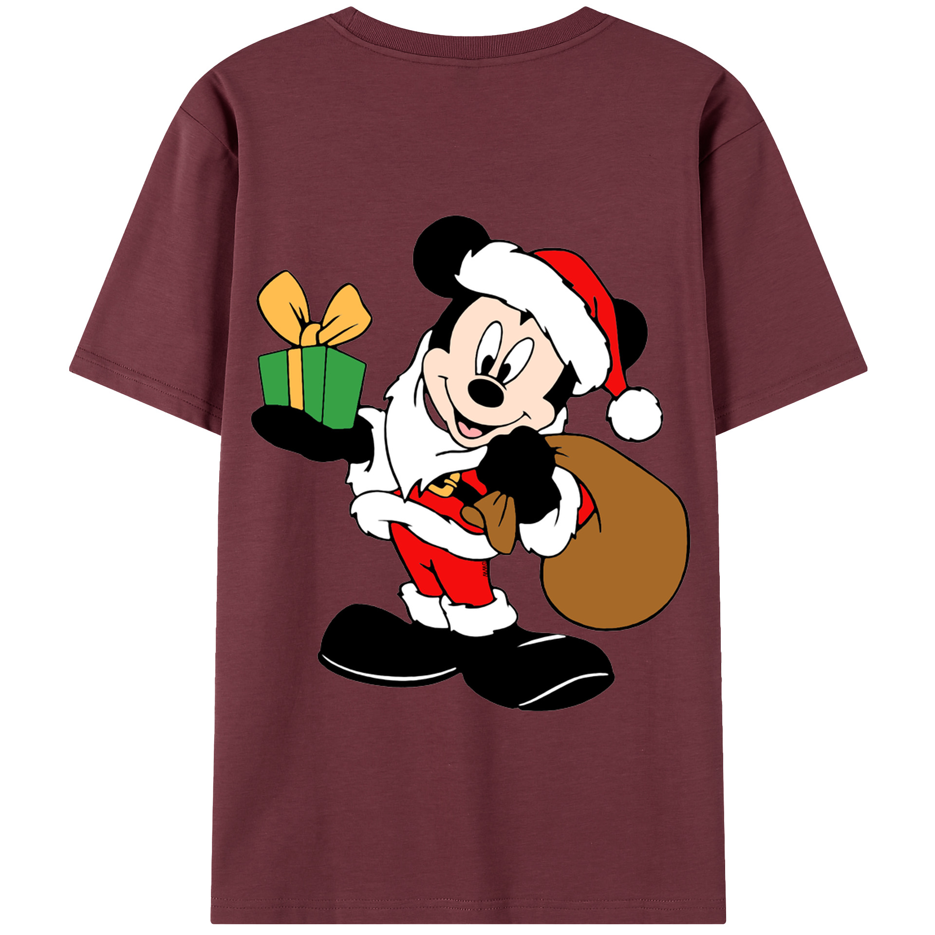 （画像用） ミッキーマウス Mickey Mouse 綿100％半袖Tシャツ（背面プリント）